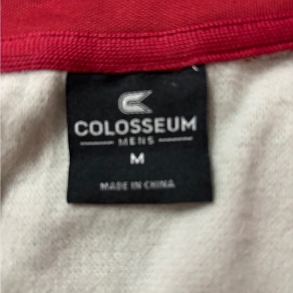 COLOSSEUM ALABAMA CRIMSON TIDE MENS GREY BUSHWOOD FLEECE LONG SLEEVE QTR ZIP MED - Picture 3 of 6